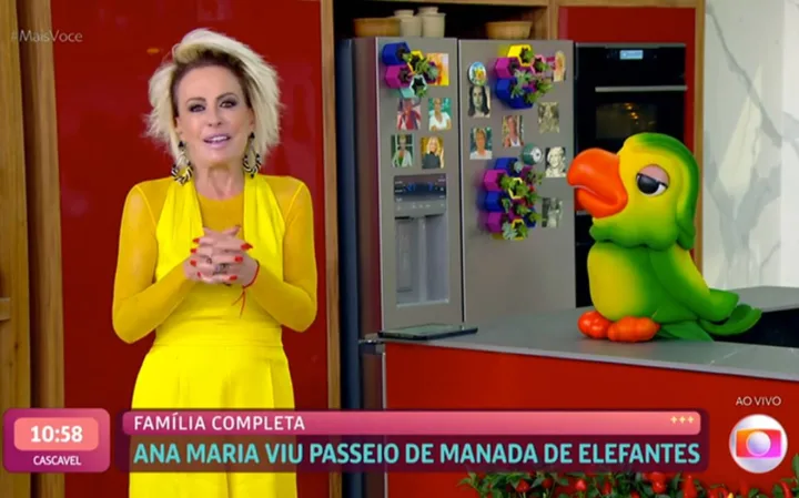 Ana Maria Braga e Louro Mané