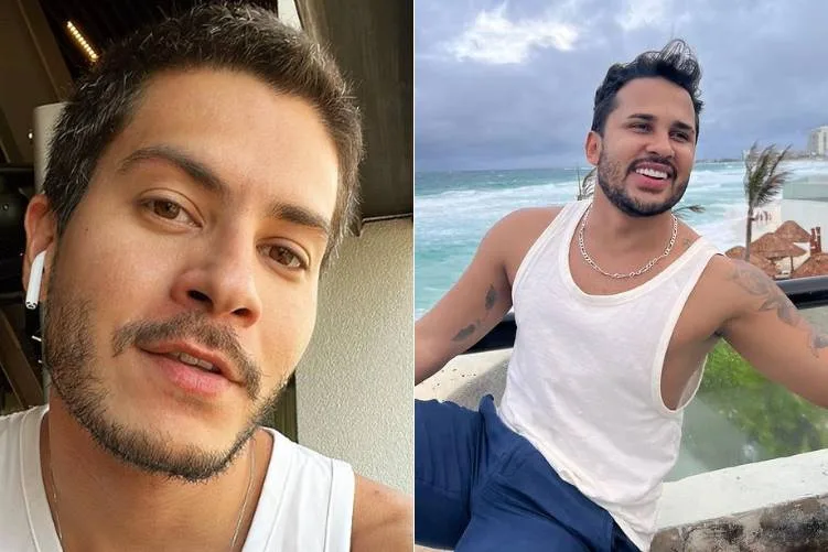 Arthur Aguiar se encontra com ex de Carlinhos Maia: ”Tava lindo”