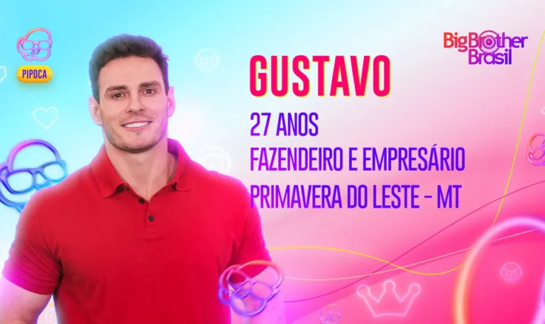 BBB23: Gustavo revela ser vaidoso: ‘Estou na flor da idade’