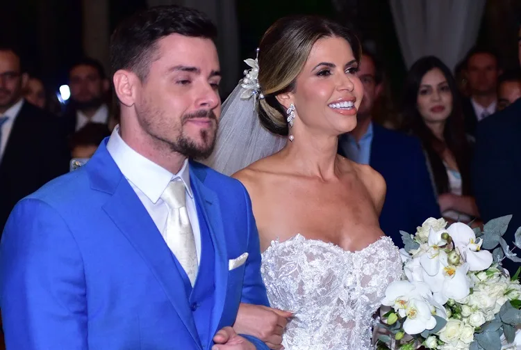 Ex-BBB Cacau Colucci e Bruno Lima se casam em São Paulo