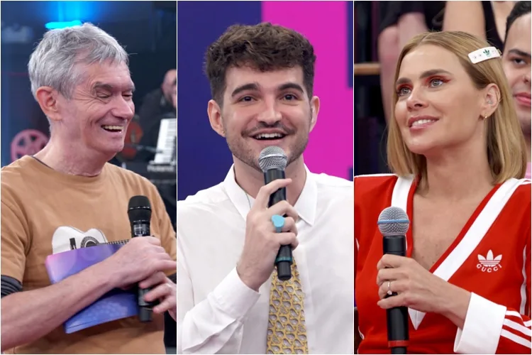 Serginho Groisman recebe Carolina Dieckmann, Di Ferrero, Felipe Araújo e Jão no Altas Horas