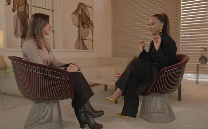 Sabrina Sato em entrevista a Daniella Gemignani na GloboNews Divulgação/Globo