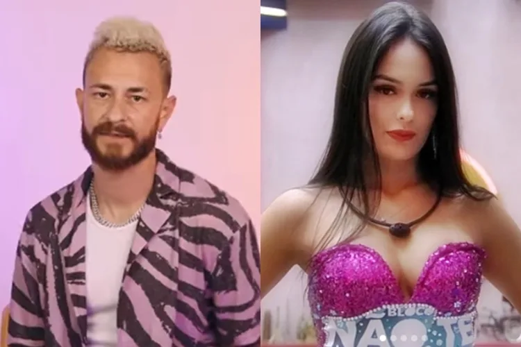 Fred e Larissa reprodução Instagram montagem Area Vip