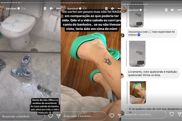 Karoline Lima reprodução Instagram montagem Area vip
