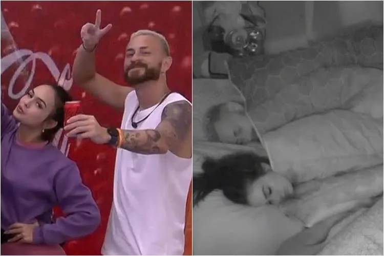 BBB23: Após festa, Fred e Larissa dormem juntos