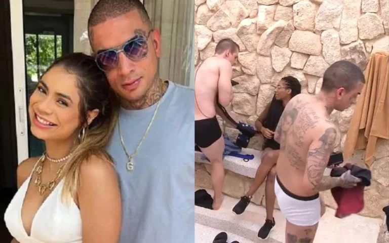 MC Guimê fica de cueca branca no chuveiro do BBB23 e Lexa dispara na web: “quase me infartou”