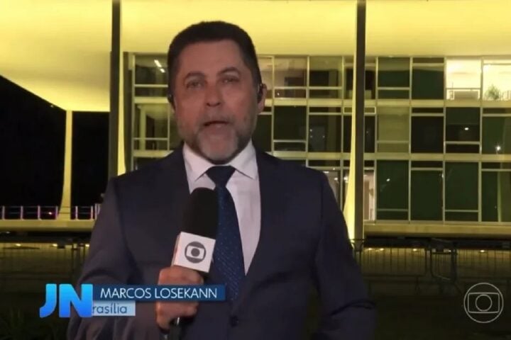 Marcos Losekann no Jornal Nacional da Rede Globo