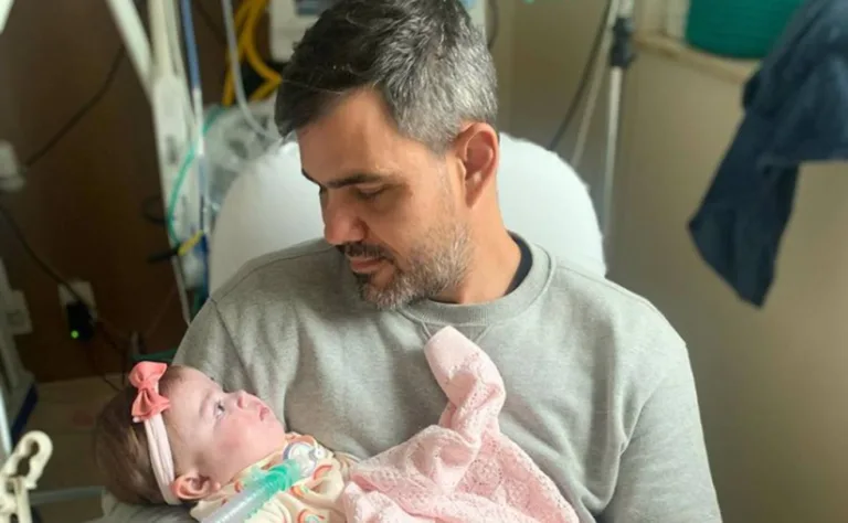 Maria Guilhermina, filha de Juliano Cazarré, recebe alta médica e web reage: “Milagre da fé”
