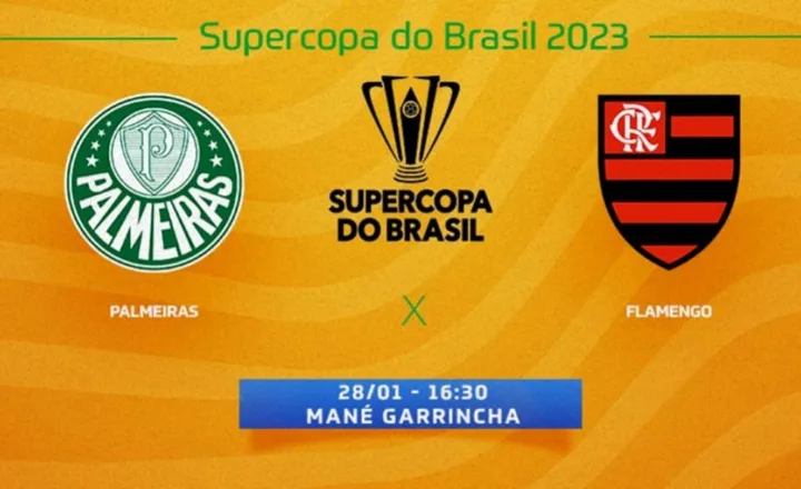 Palmeiras x Flamengo pela Supercopa do Brasil na Globo