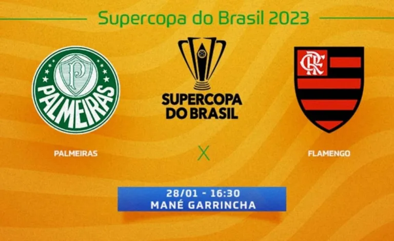 TV Globo transmite Palmeiras x Flamengo pela Supercopa do Brasil neste sábado