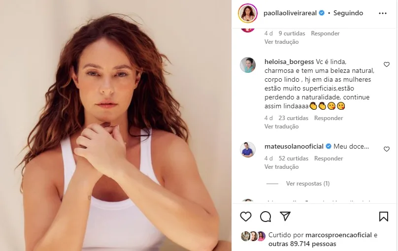 Paolla Oliveira (Foto: Reprodução Instagram)