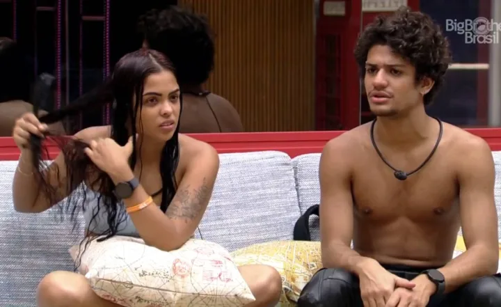 Paula e Gabriel Santana no BBB23 Paula e Gabriel Santana no BBB23