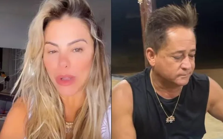 Crise entre Leonardo e Poliana Rocha é exposta: ”Não encosta nele”