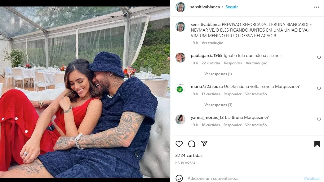 Postagem Bruna e Neymar (Foto: Reprodução Instagram)