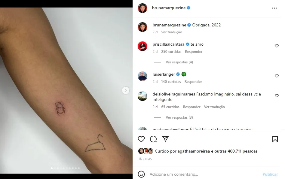 Postagem Bruna Marquezine (Foto: Reprodução Instagram) Postagem Bruna Marquezine (Foto: Reprodução Instagram)