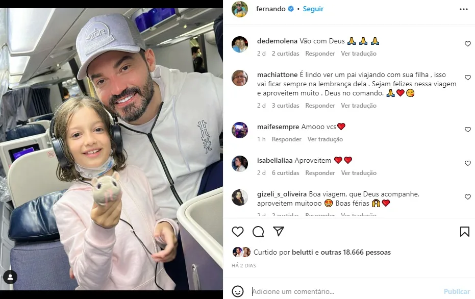 Postagem Fernando Zor (Foto: Reprodução Instagram)
