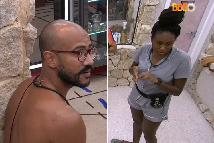 BBB23: Ricardo faz brincadeira com Sarah e a sister sai do sério