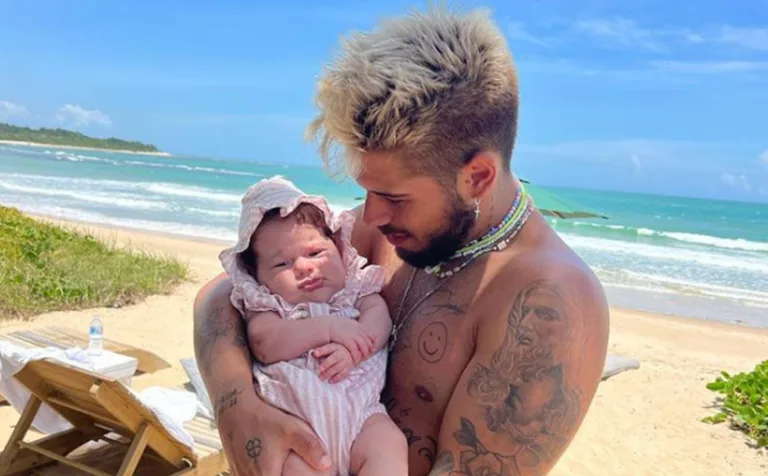 Zé Felipe surge com Maria Flor nos braços e faz anúncio aos fãs