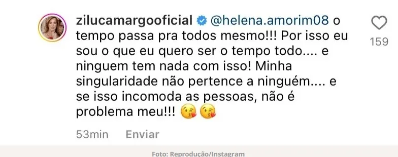 Zilu Camargo reprodução Instagram