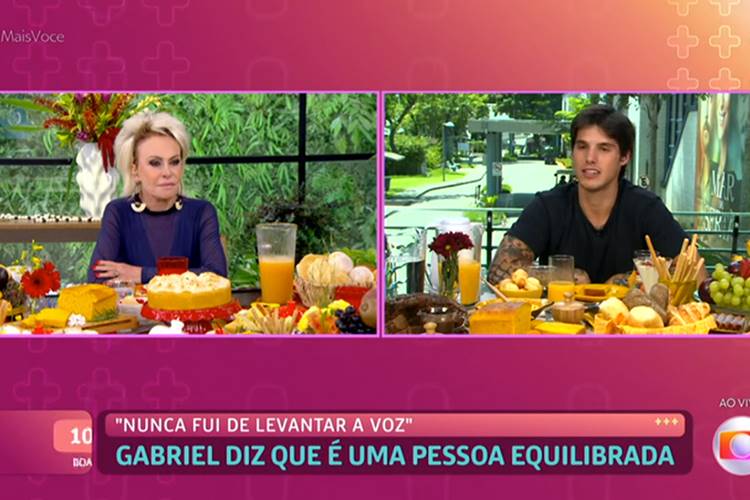 Gabriel fala sobre relação com Bruna Griphao no ‘Mais Você’ e revela torcida pela sister