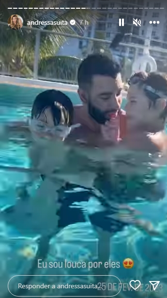 Andressa Suita e Gusttavo Lima e filhos/ Instagram Andressa Suita e Gusttavo Lima e filhos/ Instagram