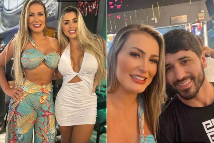 Andressa Urach e amigos