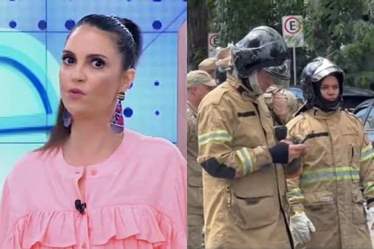 Chris Flores assusta telespectadores e anuncia evacuação do SBT devido a bomba