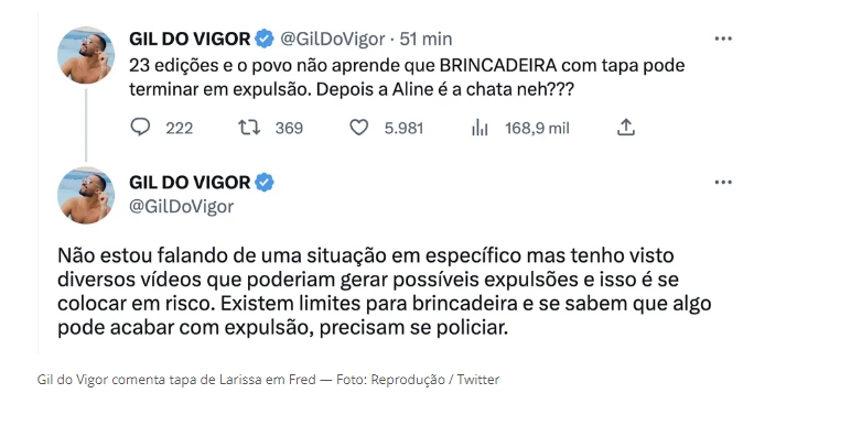 Gil do Vigor Twitter