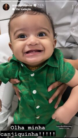 Joaquim, filho de Viviane Araújo