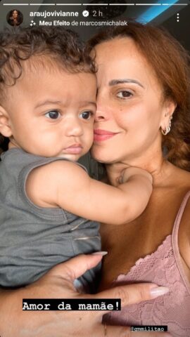 Joaquim, filho de Viviane Araújo