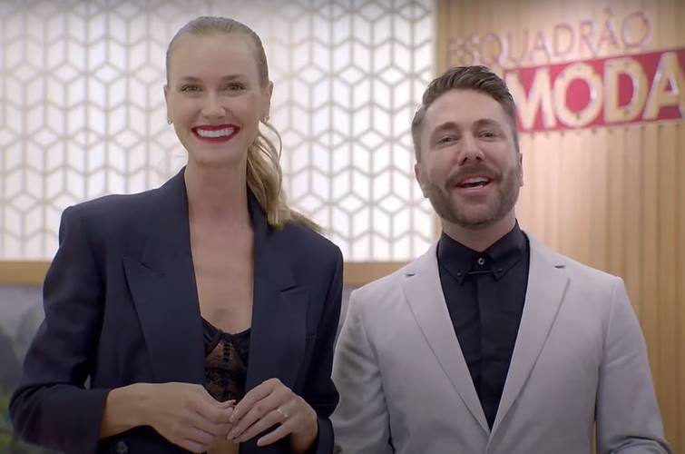 Renata Kuerten e Lucas Anderi revelam momentos de emoção durante gravações do ‘Esquadrão da Moda’