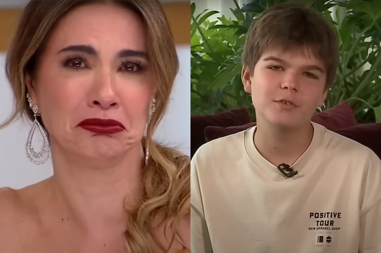Luciana Gimenez vai aos prantos com declaração do filho: ”Eu vi ela caindo”