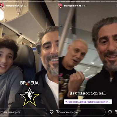 Marcos Mion e Tefo Marcos Mion e Supla reprodução Instagram montagem Area Vip Marcos Mion e Tefo Marcos Mion e Supla reprodução Instagram montagem Area Vip