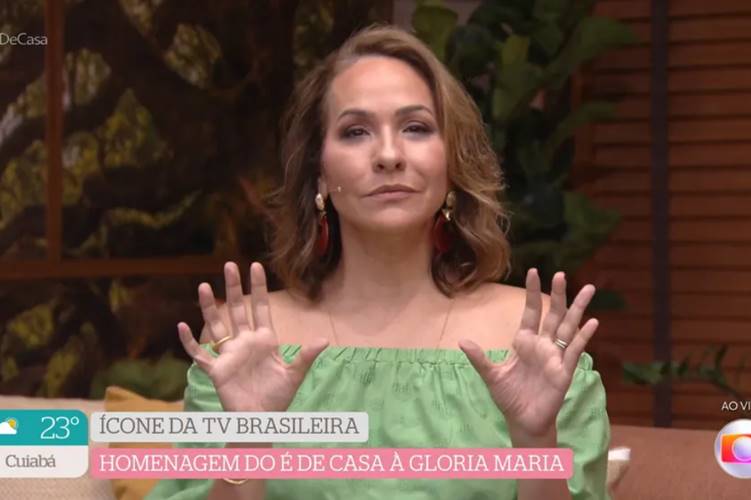 Maria Beltrão quebra protocolo da Globo, presta homenagem para Glória Maria e dispara: “Lenda não tem idade”