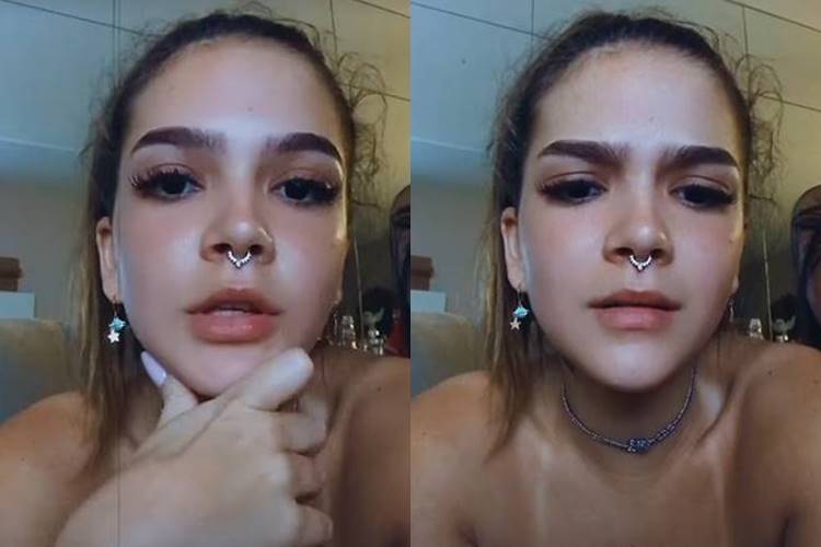 Mel Maia fala sobre piercings e revela que não faria na sobrancelha: ''Acho  que vai estragar