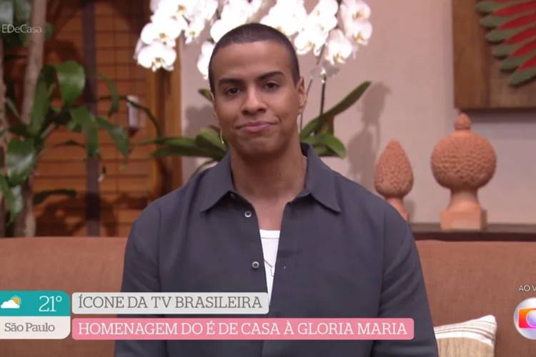 Thiago Oliveira se emociona ao falar sobre Glória Maria: “referência de possibilidades”