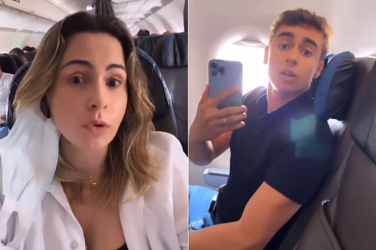 Ana Paula Renault e Nikolas Ferreira batem boca em voo; veja o vídeo