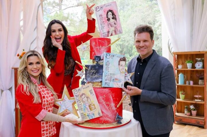 Beca, Nadja Haddad e Carlos Bertolazzi - Foto: Lourival Ribeiro/SBT