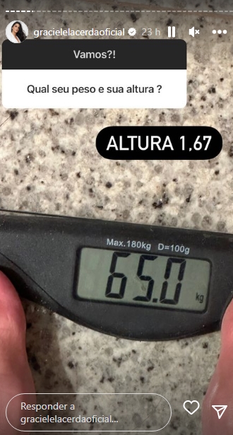 Graciele Lacerda Instagram Stories