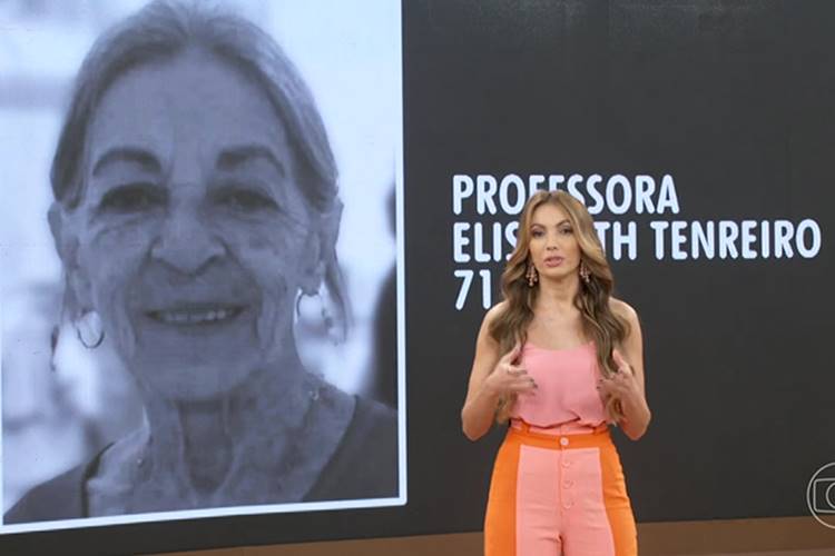 Patrícia Poeta abre o ‘Encontro’ de luto pela morte da professora Elisabeth