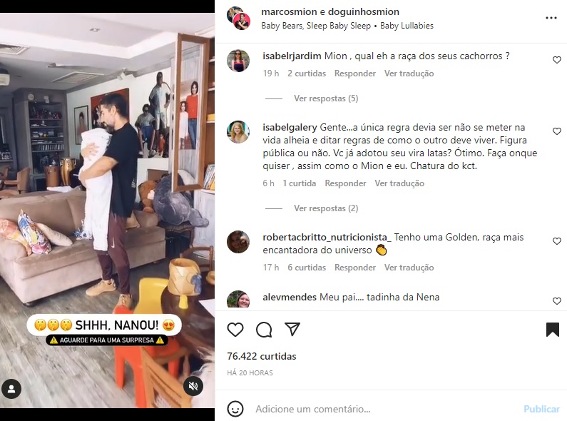 Postagem de Marcos Mion (Foto: Reprodução Instagram)