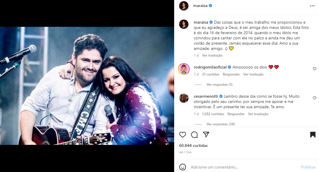 Postagem Maraisa (Foto: Reprodução Instagram)