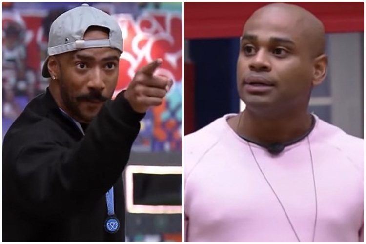 Ricardo Alface e Cezar jogo da discórdia - Reprodução Globo