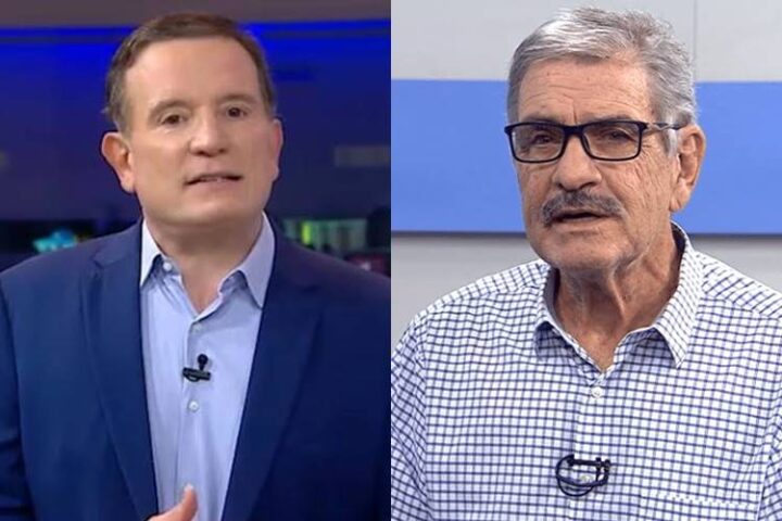 Roberto Cabrini e Márcio Guedes