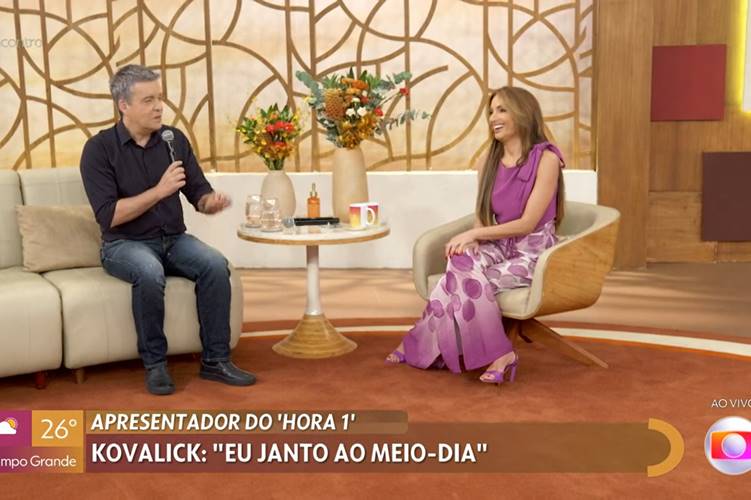 Roberto Kovalick surpreende Patrícia Poeta no ‘Encontro’ ao cometer gafe ao vivo: ‘Programa da Fátima’