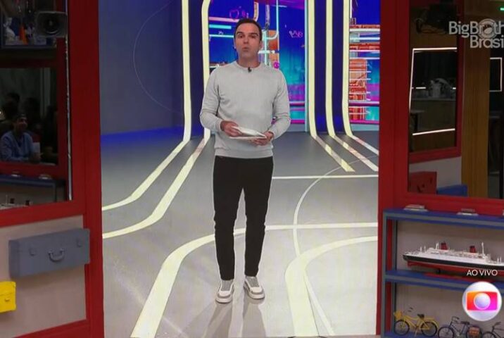Tadeu Schmidt Tadeu Schmidt no BBB23 - Foto: Globo