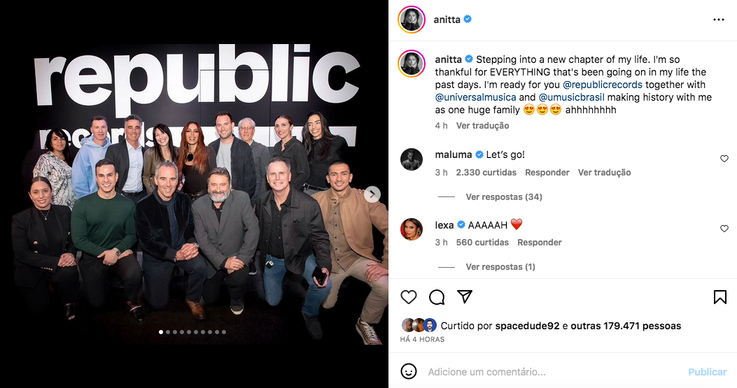 Anitta via Instagram