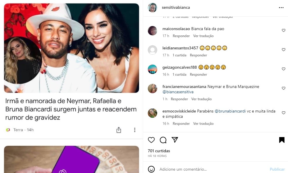Bruna Marquezine e Neymar (Foto: Reprodução Instagram)