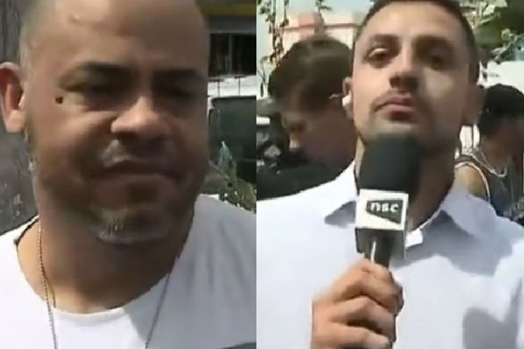 Repórter da Rede Globo chora ao vivo após entrevistar pai de vítima em Blumenau