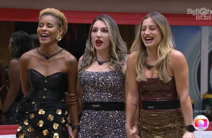 Aline, Amanda e Bruna na Final do BBB23 - Foto: Globo